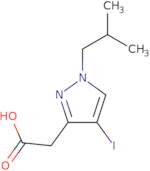 2-[4-Iodo-1-(2-methylpropyl)-1H-pyrazol-3-yl]acetic acid