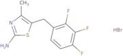 4-Methyl-5-[(2,3,4-trifluorophenyl)methyl]-1,3-thiazol-2-amine hydrobromide