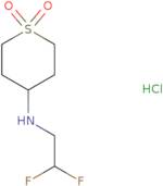 N-(2,2-Difluoroethyl)tetrahydro-2H-thiopyran-4-amine 1,1-dioxide hydrochloride