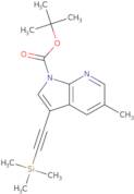 tert-Butyl 5-methyl-3-((trimethylsilyl)ethynyl)-1H-pyrrolo[2,3-b]pyridine-1-carboxylate