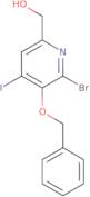 [5-(Benzyloxy)-6-bromo-4-iodo-2-pyridinyl]methanol