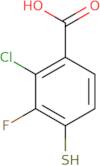 2-Chloro-3-fluoro-4-sulfanylbenzoic acid