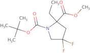 1-tert-Butyl 2-methyl 2-ethyl-4,4-difluoropyrrolidine-1,2-dicarboxylate
