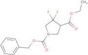 1-Benzyl 3-ethyl 4,4-difluoropyrrolidine-1,3-dicarboxylate