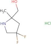 (4,4-Difluoro-2-methylpyrrolidin-2-yl)methanol hydrochloride