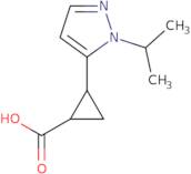2-[1-(Propan-2-yl)-1H-pyrazol-5-yl]cyclopropane-1-carboxylic acid