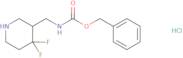 benzyl N-[(4,4-difluoropiperidin-3-yl)methyl]carbamate hydrochloride