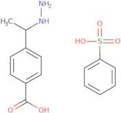 4-(1-hydrazinylethyl)benzoic acid compound with benzenesulfonic acid (1:1)