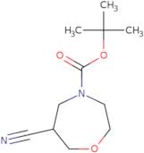 tert-Butyl 6-cyano-1,4-oxazepane-4-carboxylate