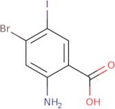 2-Amino-4-bromo-5-iodo-benzoic acid