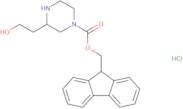 (9H-Fluoren-9-yl)methyl 3-(2-hydroxyethyl)piperazine-1-carboxylate hydrochloride