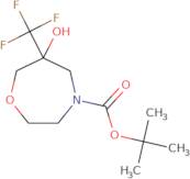 tert-Butyl 6-hydroxy-6-(trifluoromethyl)-1,4-oxazepane-4-carboxylate