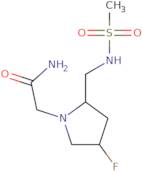 2-[4-Fluoro-2-(methanesulfonamidomethyl)pyrrolidin-1-yl]acetamide