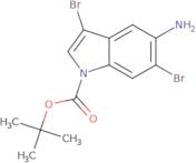 tert-Butyl 5-amino-3,6-dibromoindole-1-carboxylate