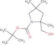 tert-Butyl 2-(hydroxymethyl)-2,4,4-trimethylpyrrolidine-1-carboxylate