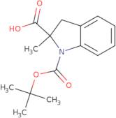 1-[(tert-Butoxy)carbonyl]-2-methyl-2,3-dihydro-1H-indole-2-carboxylic acid