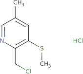 2-(Chloromethyl)-5-methyl-3-(methylthio)pyridine hydrochloride