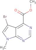 Methyl 5-bromo-7-methyl-7H-pyrrolo[2,3-d]pyrimidine-4-carboxylate