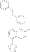 1-[[2-(1H-1,2,4-Triazol-1-yl)pyridin-3-yl]methyl]-3-[3-(pyridin-2-ylmethoxy)phenyl]urea