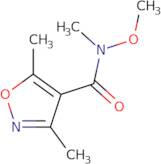 3,5-Dimethyl-isoxazole-4-carboxylic acid methoxy-methyl-amide