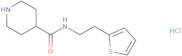 N-[2-(Thiophen-2-yl)ethyl]piperidine-4-carboxamide hydrochloride