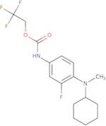 2,2,2-Trifluoroethyl N-{4-[cyclohexyl(methyl)amino]-3-fluorophenyl}carbamate