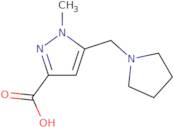 1-Methyl-5-(pyrrolidin-1-ylmethyl)-1H-pyrazole-3-carboxylic acid