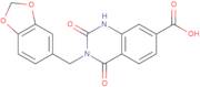 3-(1,3-Benzodioxol-5-ylmethyl)-2,4-dioxo-1,2,3,4-tetrahydroquinazoline-7-carboxylic acid