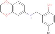 4-Bromo-2-[(2,3-dihydro-1,4-benzodioxin-6-ylamino)methyl]phenol