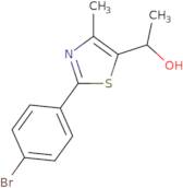 1-[2-(4-Bromophenyl)-4-methyl-1,3-thiazol-5-yl]ethan-1-ol