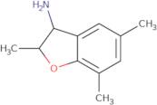 2,5,7-Trimethyl-2,3-dihydro-1-benzofuran-3-amine