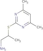 2-(4,6-Dimethylpyrimidin-2-yl)sulfanylpropan-1-amine