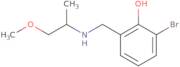 2-Bromo-6-[(1-methoxypropan-2-ylamino)methyl]phenol