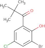 1-(3-Bromo-5-chloro-2-hydroxyphenyl)-2,2-dimethylpropan-1-one