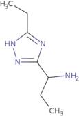 1-(5-Ethyl-1H-1,2,4-triazol-3-yl)propan-1-amine