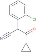 2-(2-Chlorophenyl)-3-cyclopropyl-3-oxopropanenitrile