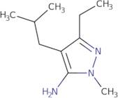 3-Ethyl-1-methyl-4-(2-methylpropyl)-1H-pyrazol-5-amine