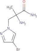 2-Amino-3-(4-bromopyrazol-1-yl)-2-methylpropanamide