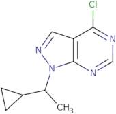 4-Chloro-1-(1-cyclopropylethyl)pyrazolo[3,4-d]pyrimidine