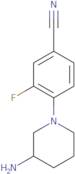 4-(3-Aminopiperidin-1-yl)-3-fluorobenzonitrile