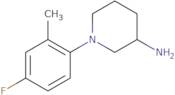 1-(4-Fluoro-2-methylphenyl)piperidin-3-amine