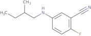2-Fluoro-5-[(2-methylbutyl)amino]benzonitrile