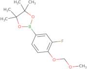 2-[3-Fluoro-4-(methoxymethoxy)phenyl]-4,4,5,5-tetramethyl-1,3,2-dioxaborolane