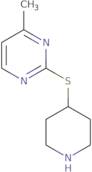 4-Methyl-2-(piperidin-4-ylsulfanyl)pyrimidine