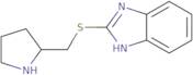 2-{[(Pyrrolidin-2-yl)methyl]sulfanyl}-1H-1,3-benzodiazole