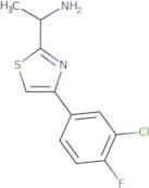 1-[4-(3-Chloro-4-fluorophenyl)-1,3-thiazol-2-yl]ethan-1-amine