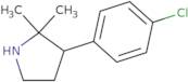 3-(4-Chlorophenyl)-2,2-dimethylpyrrolidine