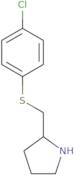 2-[(4-Chlorophenyl)sulfanylmethyl]pyrrolidine