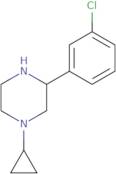 3-(3-Chlorophenyl)-1-cyclopropylpiperazine