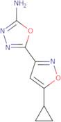 5-(5-Cyclopropyl-1,2-oxazol-3-yl)-1,3,4-oxadiazol-2-amine